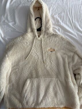 Nike Cream Sherpa Crewneck Hoodie - Women's